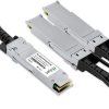 Cabo 400G QSFP-DD para 2x200G QSFP56 2m, PAM4, DAC Direct Attach Copper, Breakout Cable PVC 28AWG Miljet