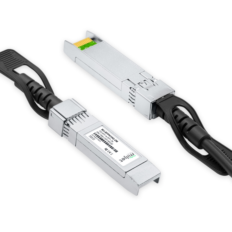 Cabo 10G SFP+ para SFP+ 2m, DAC Direct Attach Copper, Twinax LSZH AWG30 Miljet