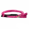 Cabo MPO Fêmea para 4LC/UPC 5m, 8 Fibras Duplex, OM4 G651.1 50/125 Multimodo, Tipo B LSZH Magenta Breakout Miljet