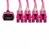 Cabo MPO Fêmea para 4LC/UPC 5m, 8 Fibras Duplex, OM4 G651.1 50/125 Multimodo, Tipo B LSZH Magenta Breakout Miljet