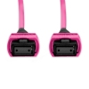 Cabo MPO para MPO Fêmea 7m, 12 Fibras, OM4 G651.1 50/125 Multimodo, Tipo B LSZH Magenta Miljet