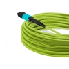 Cabo MPO para MPO Fêmea 30m, 12 Fibras, OM5 G651.1 50/125 Multimodo, Tipo B LSZH Verde Miljet