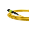 Cabo MPO para MPO Fêmea 5m, 12 Fibras OS2 BLI G657-A1 9/125 Monomodo, Tipo B LSZH Amarelo Miljet