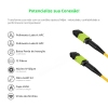 Cabo MPO para MPO Fêmea 5m, 12 Fibras OS2 BLI G657-A1 9/125 Monomodo, Tipo B LSZH Amarelo Miljet