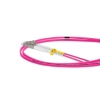 Cordão Óptico 1m, LC/UPC-LC/UPC, MM G651.1 50/125, OM4 Duplex 2.0mm LSZH Magenta, Fibra Multimodo Miljet