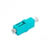 Adaptador Acoplador Óptico LC/UPC para LC/UPC MM OM3, Simplex Multimodo Aqua sem Flange