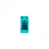 Adaptador Acoplador Óptico LC/UPC para LC/UPC MM OM3, Simplex Multimodo Aqua sem Flange