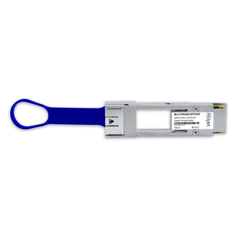 Adaptador MJ-CVRQ28-SFP25G, QSFP28 100G para 25G SFP28, Modulo conversor Miljet