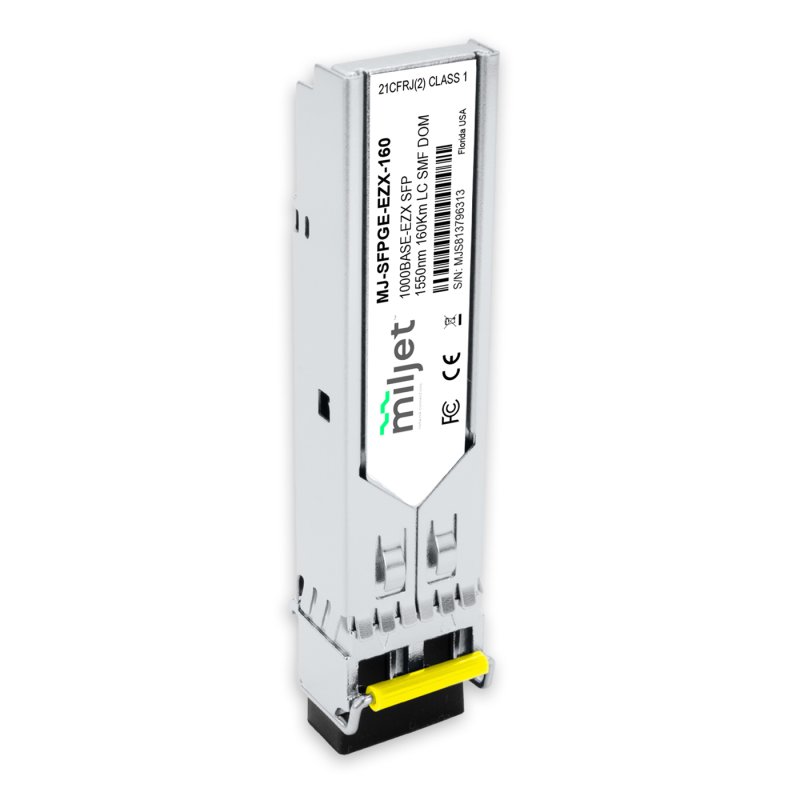 1000BASE-EZX SFP, 1550nm 160km LC SMF DDM Duplex, transceptor óptico Miljet