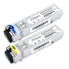 Kit Par 1000BASE-BX SFP BiDi 60km LC SMF DOM, transceptores ópticos Miljet