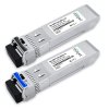 Kit Par 10GBASE-BX SFP+ BiDi 10km LC DOM, transceptores ópticos Miljet