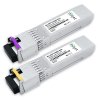 Kit Par 10GBASE-ZR SFP+ BiDi 80km LC DOM, transceptores ópticos Miljet