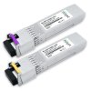 Kit Par 10GBASE-ZR+ SFP+ BiDi 100km LC DOM, transceptores ópticos Miljet