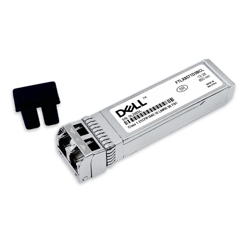Dell 10GBASE-SR/SW SFP+, 850nm 300m, MMF, 330-2405, 407-BBOU, LC Duplex, transceptor óptico