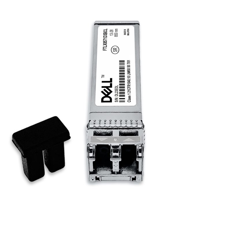 Dell 10GBASE-SR/SW SFP+, 850nm 300m, MMF, 330-2405, 407-BBOU, LC Duplex, transceptor óptico