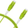 Cordão Óptico 3m, LC/UPC-LC/UPC Uniboot Duplex MM OM5 G651.1 50/125 BIF 2.0mm LSZH Verde Fibra Multimodo Miljet
