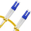 Cordão Óptico 2m, LC/UPC-LC/UPC, SM BLI G657-A1 9/125 0.12dB IL, OS2 Duplex 2.0mm LSZH Amarelo, Fibra Monomodo Miljet