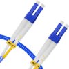 Cordão Óptico 2m, LC/UPC-LC/UPC, SM BLI G657-A1 9/125 0.12dB IL, OS2 Duplex 2.0mm LSZH ABNT Azul, Fibra Monomodo Miljet
