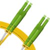 Cordão Óptico 10m, LC/APC-LC/APC, SM BLI G657-A1 9/125, OS2 Duplex 2.0mm LSZH Amarelo, Fibra Monomodo Miljet