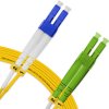 Cordão Óptico 10m, LC/APC-LC/UPC, SM BLI G657-A1 9/125, OS2 Duplex 2.0mm LSZH Amarelo, Fibra Monomodo Miljet