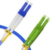 Cordão Óptico 2m, LC/UPC-LC/APC, SM BLI G657-A1 9/125 0.12dB IL, OS2 Duplex 2.0mm LSZH ABNT Azul, Fibra Monomodo Miljet