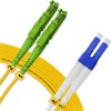 Cordão Óptico 20m, E2000/APC-LC/UPC, SM BLI G657-A1 9/125, OS2 Duplex 2.0mm LSZH Amarelo, Fibra Monomodo Miljet