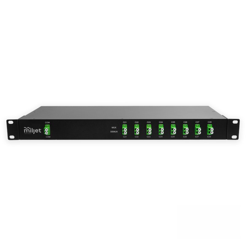 MUX/DEMUX DWDM Dual Fiber, MJ-1UD08DA 8 Channels 8Mx/8Dx, LC/APC C21-C28