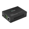 MJ-MC45120X Conversor de Mídia Óptico, Slot 1000Base-X SFP para 10/100/1000Base-T RJ45, AC 100V~240V