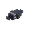 Adaptador/Acoplador Óptico MPO/APC para MPO/APC SM OS2, Simplex Monomodo Verde com Flange