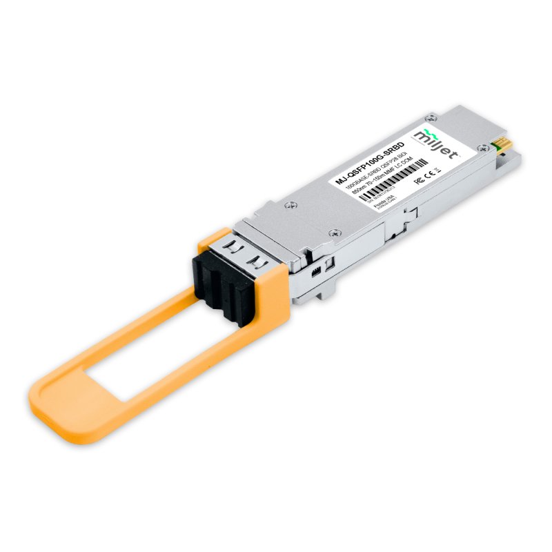 100GBASE-SRBD QSFP28 BiDi, 850nm 70~150m MMF DDM LC, transceptor óptico Miljet