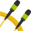 Cabo MPO para MPO Fêmea 10m, 12 Fibras OS2 BLI G657-A1 9/125 Monomodo, Tipo B LSZH Amarelo Miljet