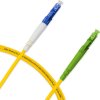 Cordão Óptico 2.5m, LC/UPC-LC/APC, SM BLI G657-A1 9/125 0.12dB IL OS2 Simplex 3.0mm LSZH Amarelo, Fibra Monomodo Miljet