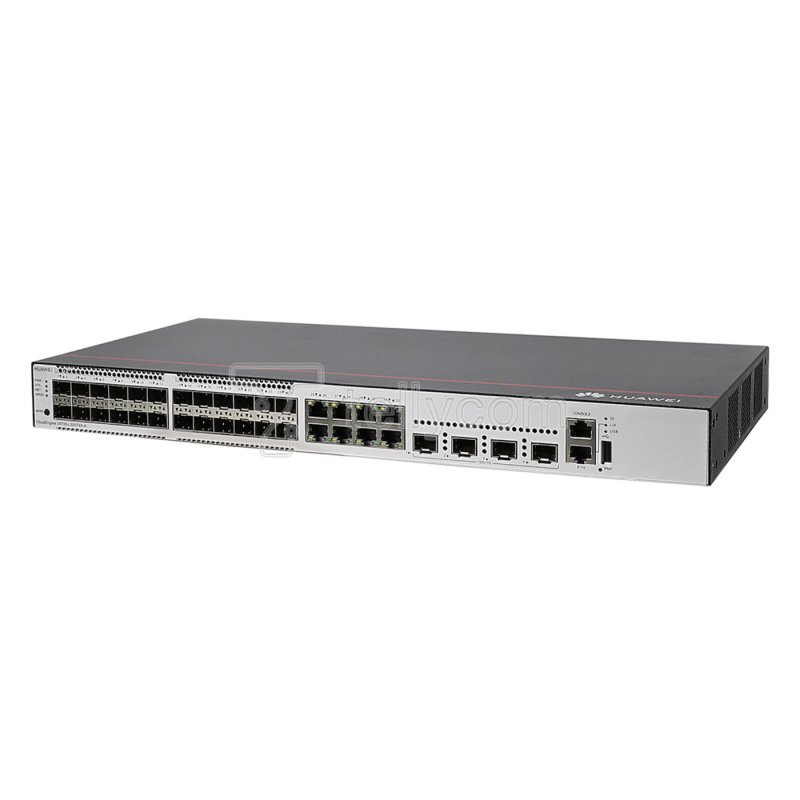 Switch Huawei 32P S5735-L32ST4X-A1, 8x10/100/1000Base-T, 24xGE SFP, 4x10G SFP+, Fonte AC 100v/240v, Layer 2 Gerenciável