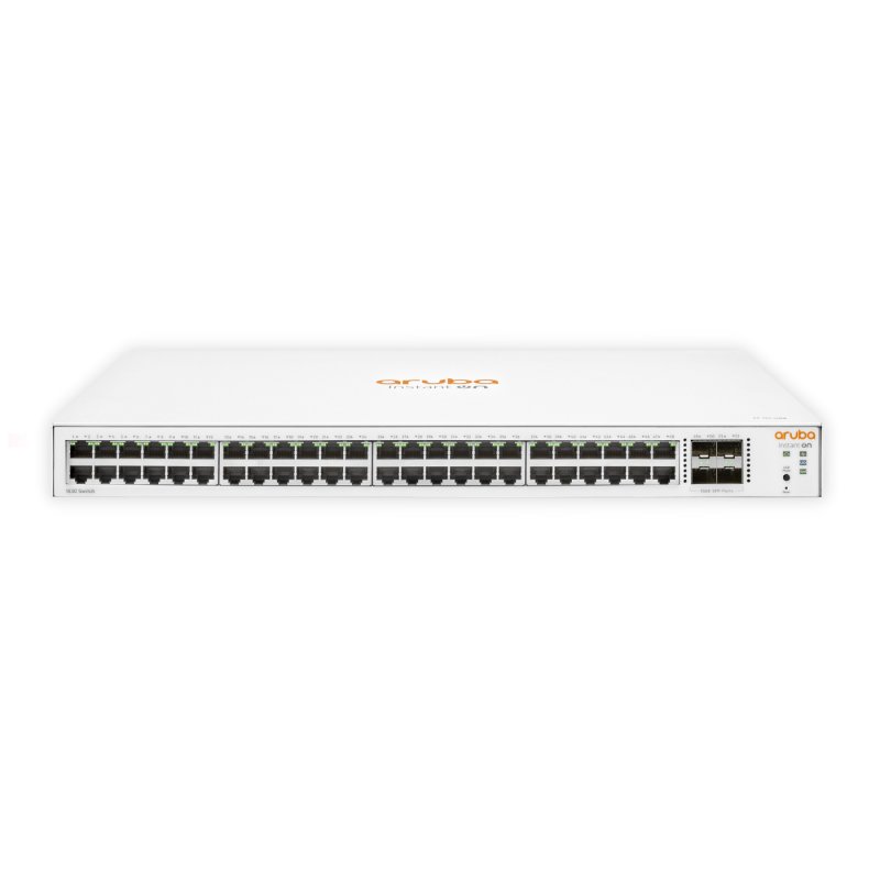 Switch HPE Aruba Instant On 1830 48G, JL814A, 48-Port RJ45 GbE, 4-Port SFP GbE, Fonte AC 100-240v, Layer 2 Gerenciável