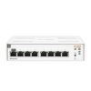 Switch HPE Aruba Instant On 1830 8G, JL810A, 8-Port RJ45 GbE, Fonte AC 100-240v, Layer 2 Gerenciável