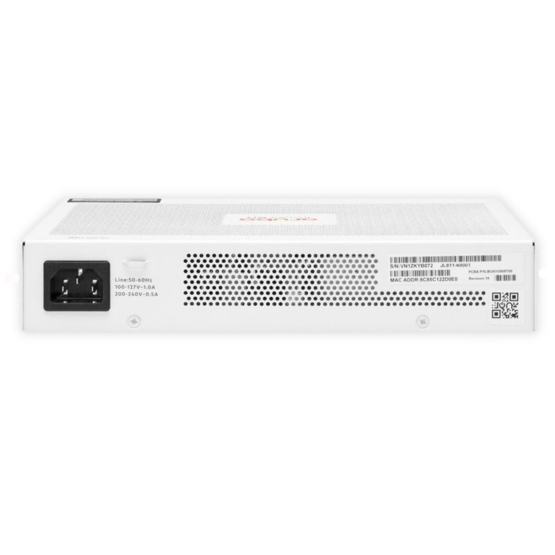 Aruba Switch 8P JL811A, Instant On 1830 8G, 8-10/100/1000Base-T Class 4 PoE 65W, Gerenciável, Fonte AC