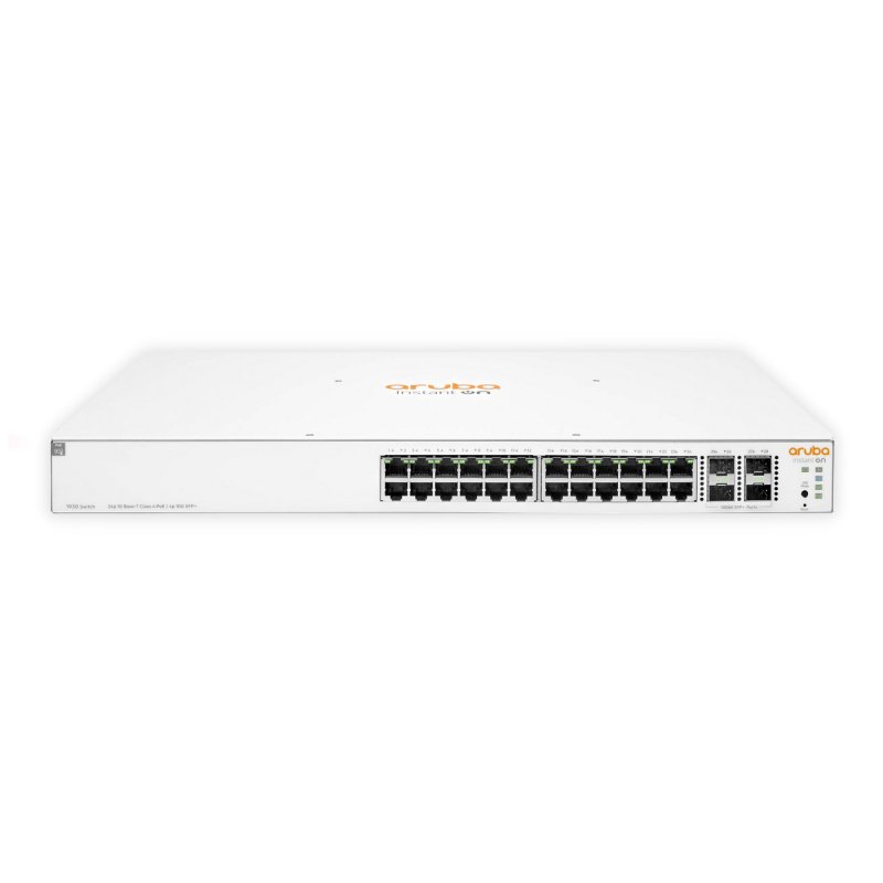 Switch HPE Aruba Instant On 1930 24G JL683A, 24-Port Gigabit RJ45 PoE+ 195W, 4-10G SFP+, Fonte AC 100-240v, Layer 2+ Gerenciável