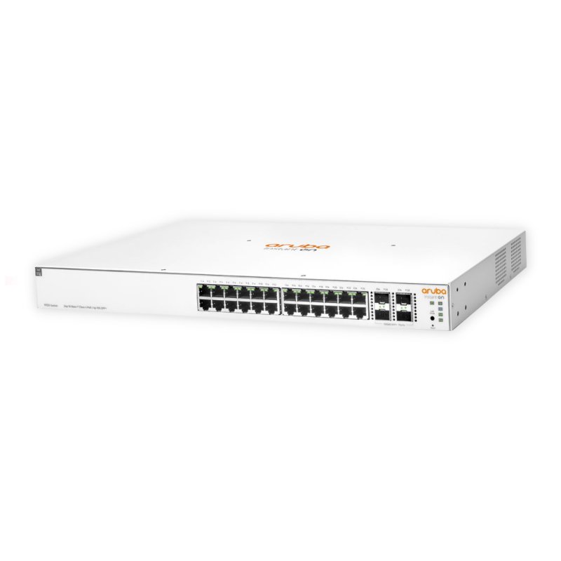 Switch HPE Aruba Instant On 1930 24G JL684A, 24-Port Gigabit RJ45 PoE+ 370W, 4-10G SFP+, Fonte AC 100-240v, Layer 2+ Gerenciável