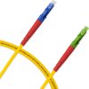 Cordão Óptico 2.5m, LC/UPC-LC/APC, SM BLI G657-A1 9/125 0.12dB IL OS2 Simplex 3.0mm LSZH Amarelo, Fibra Monomodo Miljet