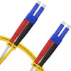 Cordão Óptico 2m, LC/UPC-LC/UPC, SM BLI G657-A1 9/125 0.12dB IL, OS2 Duplex 2.0mm LSZH Amarelo, Fibra Monomodo Miljet