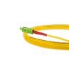 Cordão óptico 2.5m, LC/APC-SC/APC, SM BLI G.657A 9/125 0.12dB IL OS2 Simplex 3.0mm LSZH Amarelo, Fibra Monomodo Miljet
