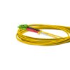 Cordão Óptico 2.5m, LC/APC-LC/UPC, SM BLI G657-A1 9/125 0.12dB IL, OS2 Duplex 2.0mm LSZH Amarelo, Fibra Monomodo Miljet