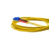 Cordão Óptico 2.5m, LC/APC-LC/UPC, SM BLI G657-A1 9/125 0.12dB IL, OS2 Duplex 2.0mm LSZH Amarelo, Fibra Monomodo Miljet