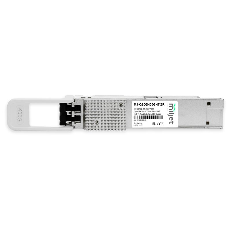 400GBASE-ZR+ QSFP-DD OpenZR+ 130Km*, High Tx, Coherent C-Band Tunable, 75~100GHz, SMF, DOM, LC Duplex
