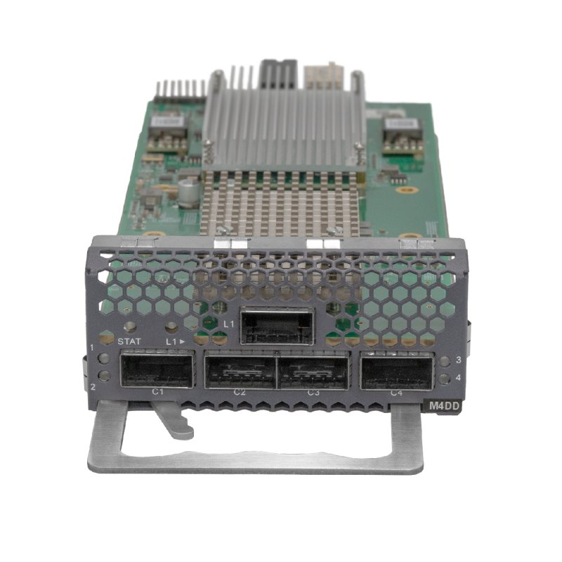 Placa Muxponder 400G M4DD, 4×QSFP28 para 1×QSFP-DD Coherent de 400G, Lado de Linha 1×400G, Lado de Cliente 4×100G