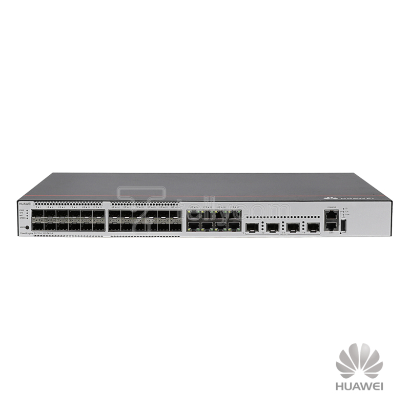 Switch Huawei 32P S5735-L32ST4X-A1, 8x10/100/1000Base-T, 24xGE SFP, 4x10G SFP+, Fonte AC 100v/240v, Layer 2 Gerenciável