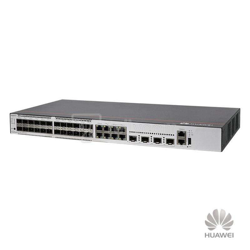 Switch Huawei 32P S5735-L32ST4X-A1, 8x10/100/1000Base-T, 24xGE SFP, 4x10G SFP+, Fonte AC 100v/240v, Layer 2 Gerenciável