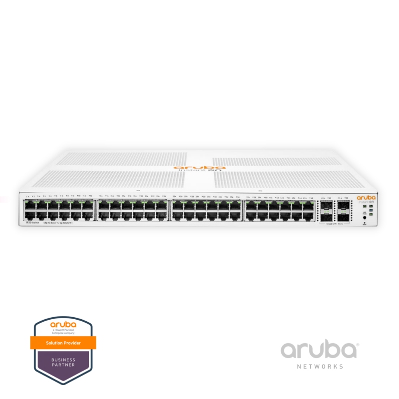 Switch HPE Aruba Instant On 1930 48G JL685A, 48-Port Gigabit RJ45, 4-10G SFP+, Fonte AC 100-240v, Layer 2+ Gerenciável