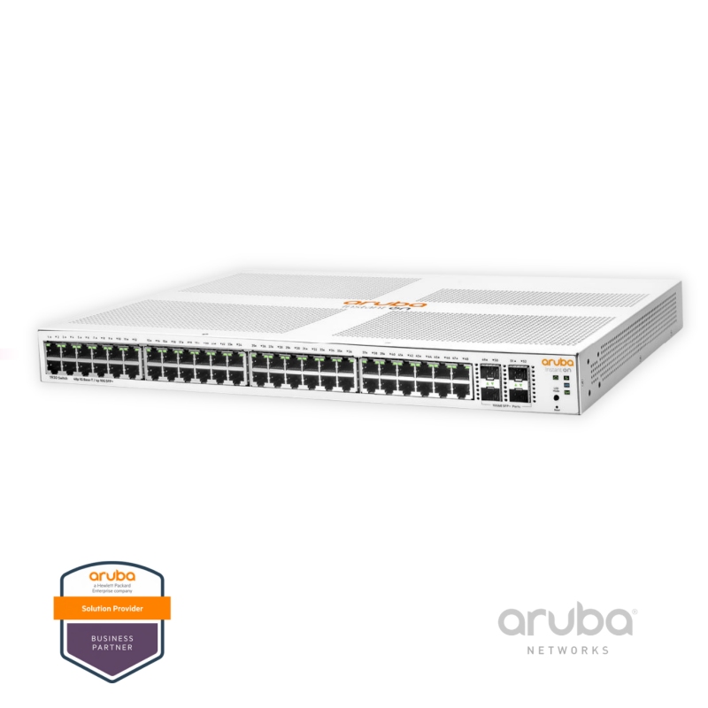 Switch HPE Aruba Instant On 1930 48G JL685A, 48-Port Gigabit RJ45, 4-10G SFP+, Fonte AC 100-240v, Layer 2+ Gerenciável