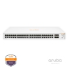 Switch HPE Aruba Instant On 1830 48G, JL814A, 48-Port RJ45 GbE, 4-Port SFP GbE, Fonte AC 100-240v, Layer 2 Gerenciável